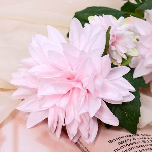 Цветы искусственные "Георгин садовый галант" 11х61 см, розовый