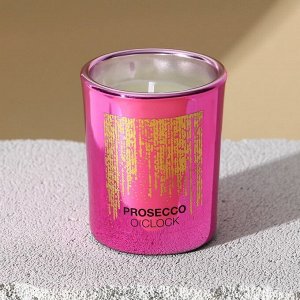 Свеча в стакане "Prosecco o'clock", аромат цветочный