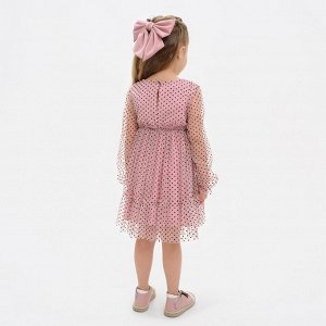 Платье сетка KAFTAN, 30 (98-104 см), розовый