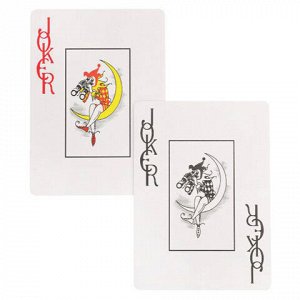 Карты игральные пластиковые "Poker club", ассорти, 54 шт, 8,7х6,3см, 25мкм, ИН-9121,ИН-9130,ИН-4382