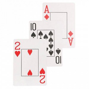Карты игральные пластиковые "Poker club", ассорти, 54 шт, 8,7х6,3см, 25мкм, ИН-9121,ИН-9130,ИН-4382