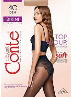 Bikini 40 колготки (Conte) плотные ажурные трусики