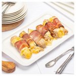 Рулетики из индейки с сыром и беконом