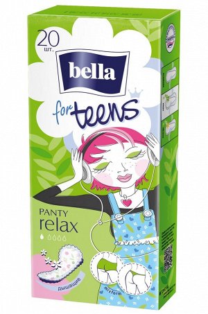 Bella, Женские ежедневные прокладки bella for teens relax 20 шт. Bella