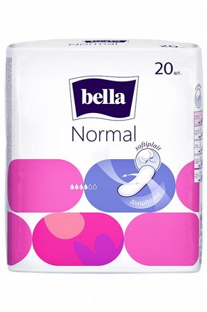 Bella, Женские гигиенические прокладки без крылышек bella Normal 20 шт. Bella