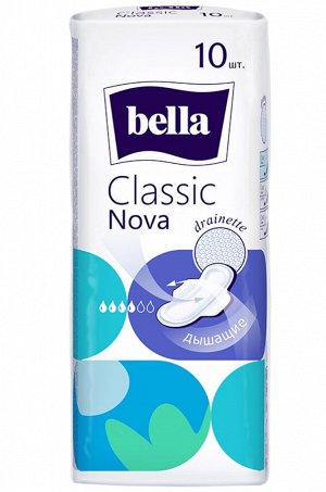 Bella, Женские гигиенические прокладки с крылышками bella Classic nova 10 шт. Bella
