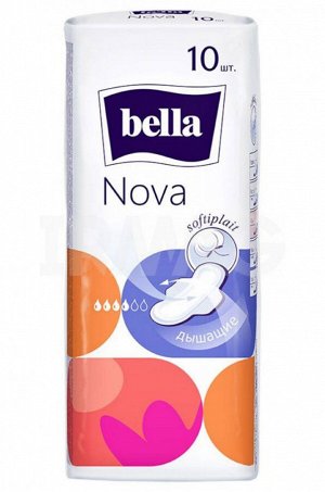 Bella, Женские гигиенические прокладки с крылышками bella Nova 10 шт. Bella