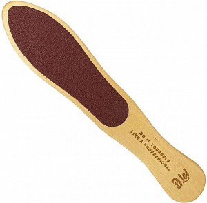 LEI 405021 Терка Lei абразивная, педикюрная, деревянная, двухсторонняя для сухого использования