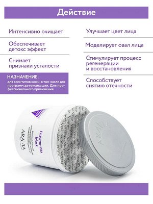 Маска альгинатная детоксицирующая Enzyme-Vita Mask с энзимами папайи и пептидами, 550 мл