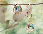 Серьги с кристаллами Swarovski
