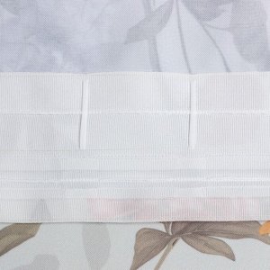 Комплект штор для кухни с подхватами Этель "Цветущий сад" 145х180 см - 2 шт, 100% п/э