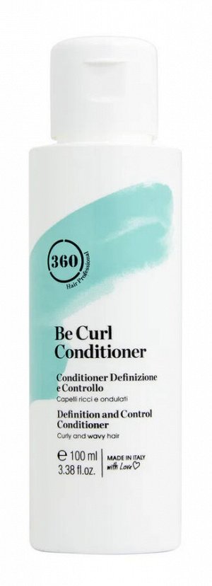 Дисциплинирующий кондиционер для вьющихся и волнистых волос-Be Curl Conditioner  100мл 360