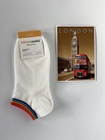 Носки женские короткие, БЕЛЫЕ. KIKIYA. Ю. Корея.