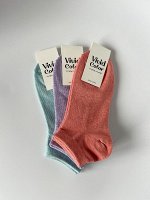 Носки женские, короткие, РОЗОВЫЕ. VIVID COLOR. Ю. Корея.