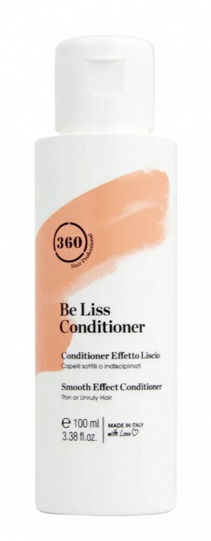 Разглаживающий кондиционер для вьющихся и непослушных волос-Be Liss Conditioner  100мл 360