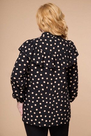 Блуза / Svetlana-Style 1620 черный+горох