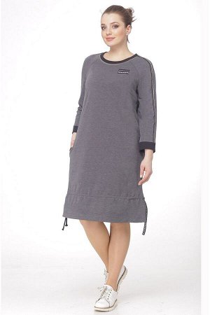 Платье / LadisLine 906 серый