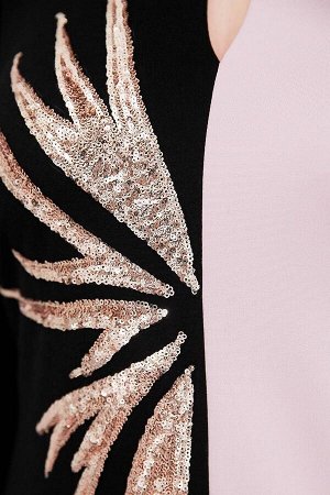 Платье / ASV 2468 черно-розовый