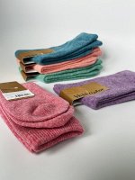 Носки теплые женские, КОРАЛЛОВЫЕ.  VIVID COLOR. Ю. Корея.