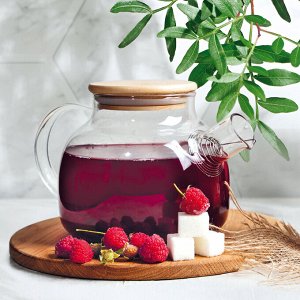 Чайник заварочный 1,0 л с бамбуковой крышкой Studio TM Appetite