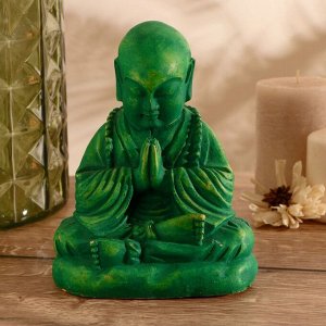 Сувенир "Будда" камень 17 см, зелёный