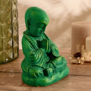 Сувенир "Будда" камень 17 см, зелёный