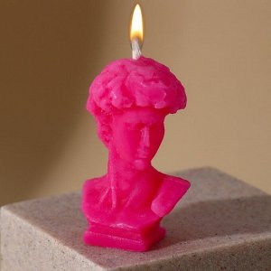 Свеча формовая «Давид», розовый, высота 6,5 см 9210025
