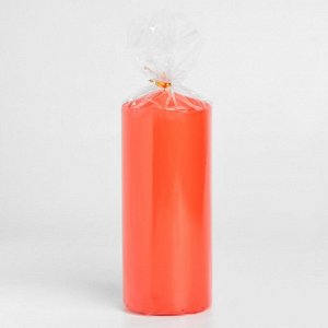 Свеча-цилиндр, 6х14 см, 350 г, 19 ч, красный