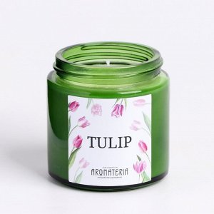 Свеча из соевого воска в банке "Spring Flowers. Tulip", 25 ч, 120 мл, тюльпан