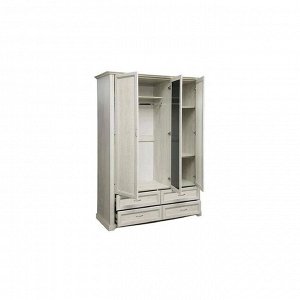 Шкаф для одежды 32.02 «Сохо», 1532 ? 624 ? 2120 мм, бетон пайн белый / бетон пайн патина
