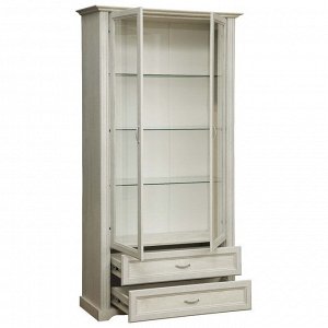 Шкаф комбинированный «Сохо» 32.05, цвет бетон пайн белый / бетон пайн патина