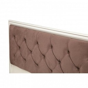 Кровать двойная с ПМ «Габриэлла», 160 ? 200 см, цвет вудлайн кремовый / сандал белый