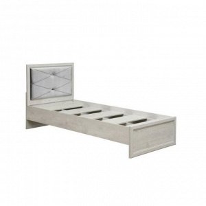 Кровать одинарная с настилом «Сохо», 90 ? 200 см, цвет бетон пайн белый/бетон пайн патина