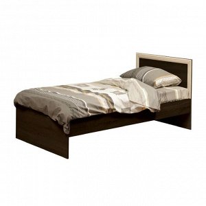 Кровать одинарная 21.55 с настилом, 90 ? 200 см, цвет венге / дуб линдберг