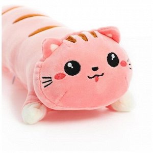 Подушка-игрушка/Мягкая игрушка кот батон 45см/Кошка подушка/Длинный кот/Кот сосиска