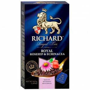 Чай Richard Royal Rosehip & Echinacea 25пак черн. сашет