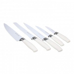 Комплект кухонных ножей на подставке (+ножницы, ножеточка)