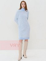Платье женское 5232-2497        3100196/14300 голубой/морозный иней