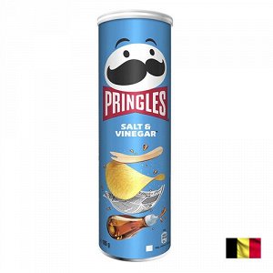Pringles salt & vinegar 165g - Принглс со вкусом соли и уксуса.