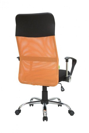 Кресло RCH 8074 Чёрная ткань/Оранжевая сетка