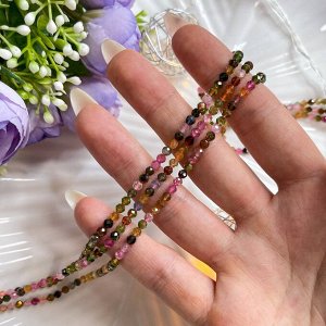 Бусины для украшений из Турмалина микс огранка