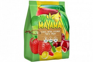 «Mayama», мармелад жевательный с соком манго, клубники, лимона, вишни, яблок, 250г