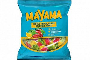 «Mayama», мармелад жевательный со вкусами клубники, яблока, вишни, манго, лимона, 70г