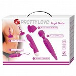 Набор эротических игрушек с вибрацией Purple Desire, фиолетовый