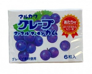 MARUKAWA жевательная резинка , вкус Винограда шары 6 шт. 8 гр.