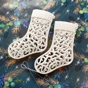 Игрушка елочная "Ажурный Носок"