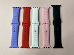 NEW ! Силиконовый ремешок для Apple Watch, 38 / 40 / 41 мм с рифленой структурой