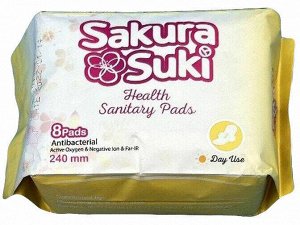 Прокладки гигиенические Sakura Suki Женские 240 мм дневные 8 шт