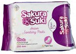 Прокладки гигиенические Sakura Suki Женские 290 мм ночные 6 шт