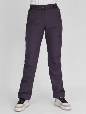 Утепленные спортивные брюки женские темно-серого цвета 88148TC
